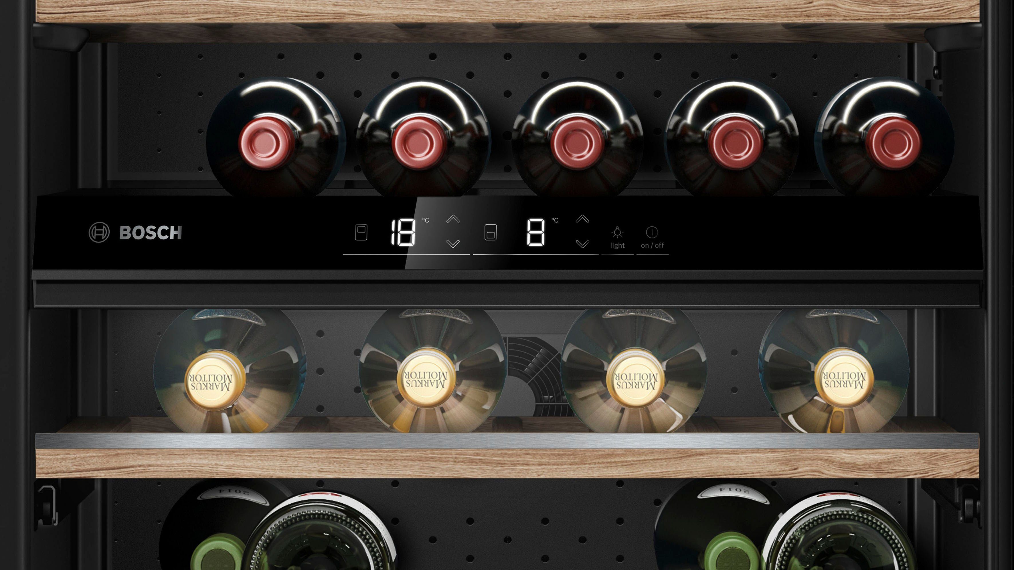 BOSCH Weinkühlschrank KUW21AHG0, für 44 Standardflaschen á 0,75l