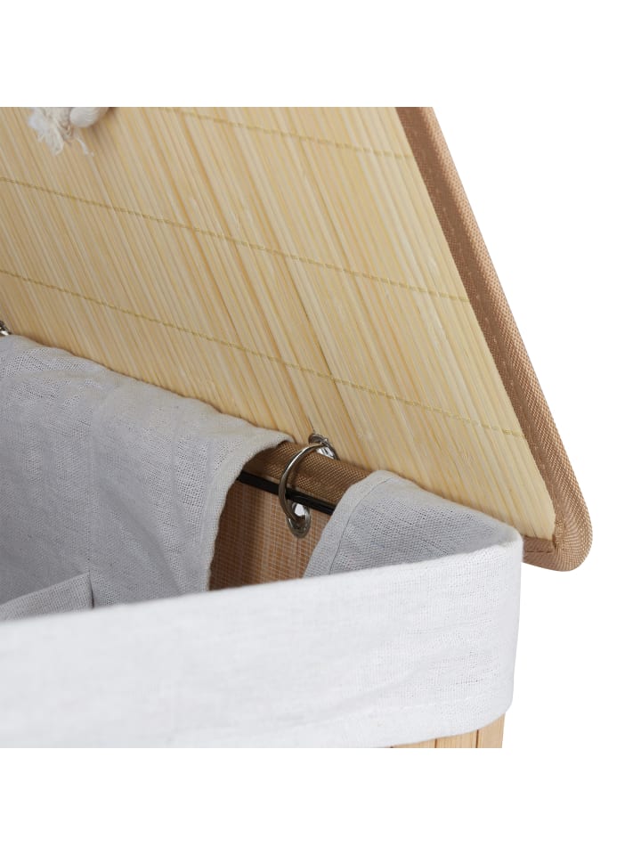 relaxdays Wäschekorb Natur - (B)55 x (H)63 x (T)35 cm günstig kaufen onesize