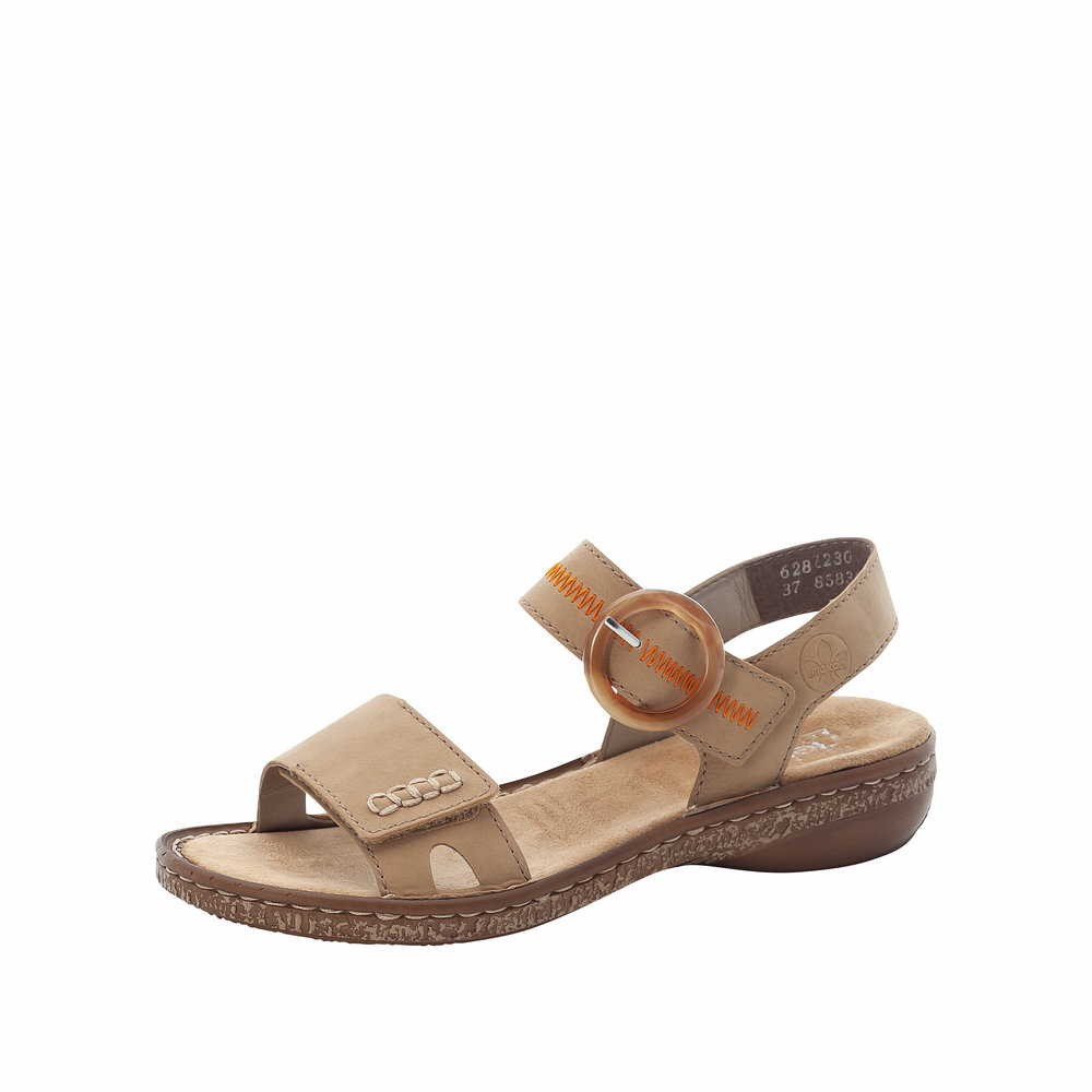 RIEKER Klassische Sandalen braun Sandale braun