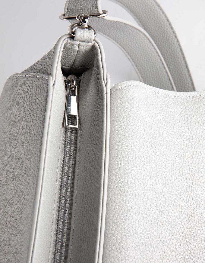 Schultertasche - Druckknopf-Lasche