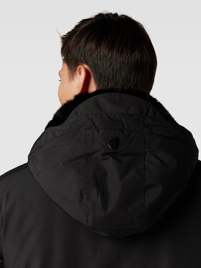 Funktionsjacke mit Reißverschlusstaschen Modell 'HALIFAX' in schwarz