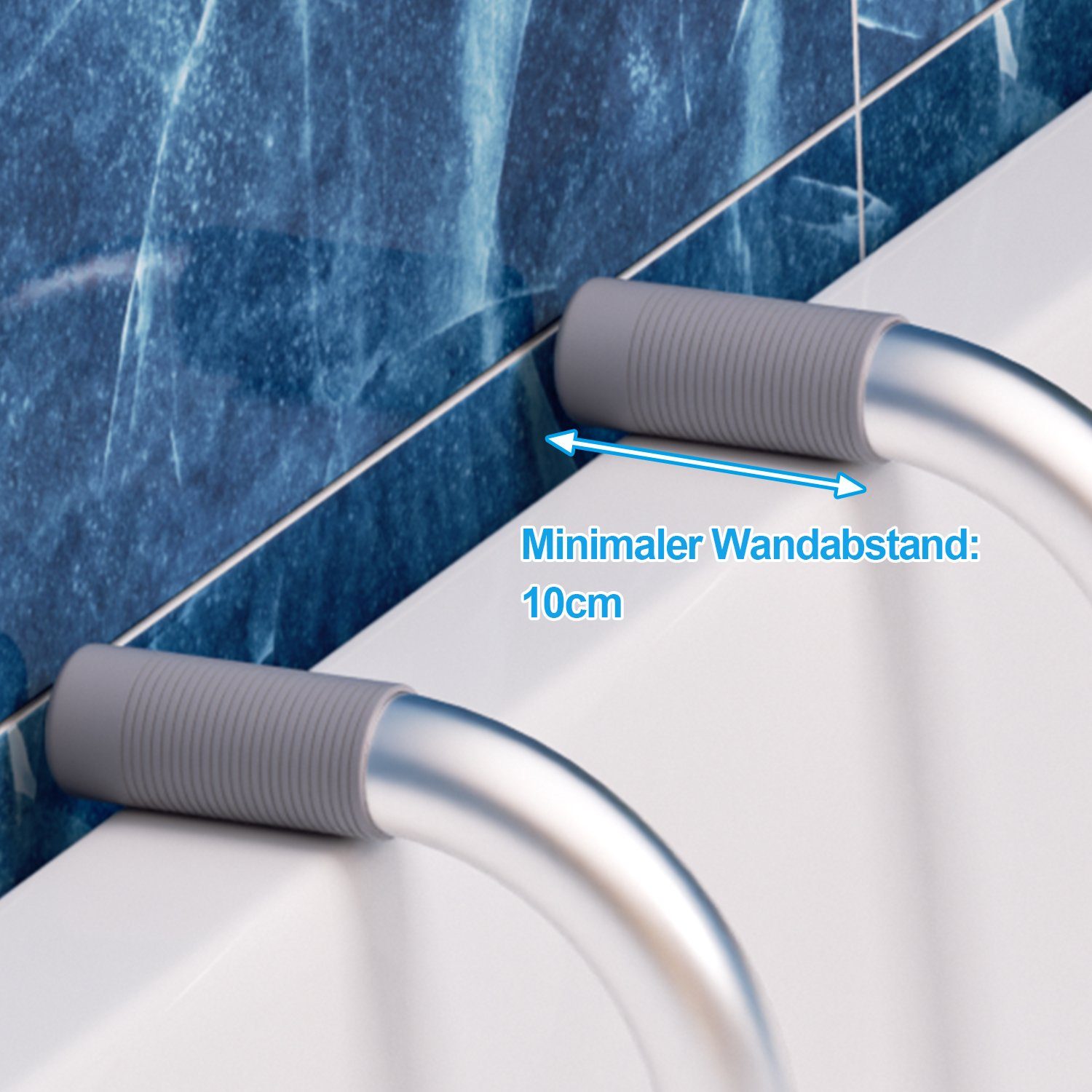 Lospitch Badewannensitz Badewannensitz Wannensitz 72-82cm bis 136Kg Badesitz Weiß