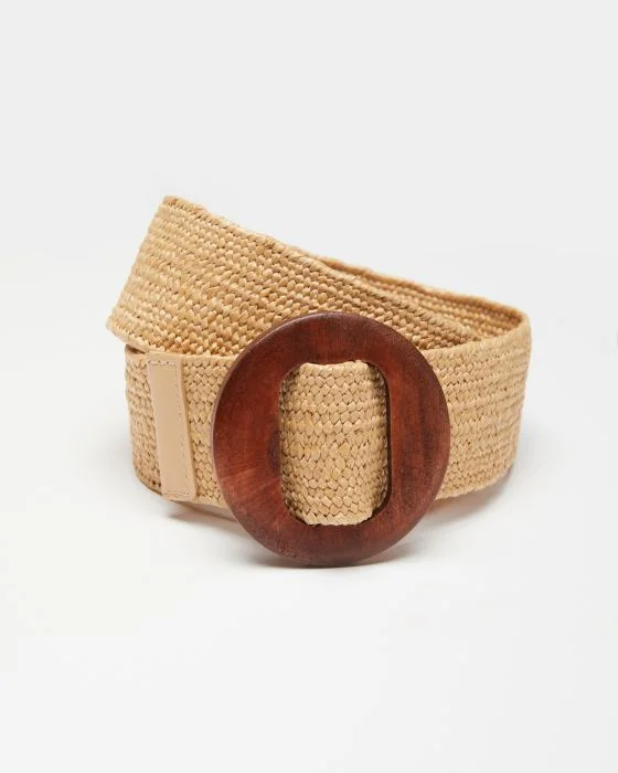 Ceinture tressée élastiquée