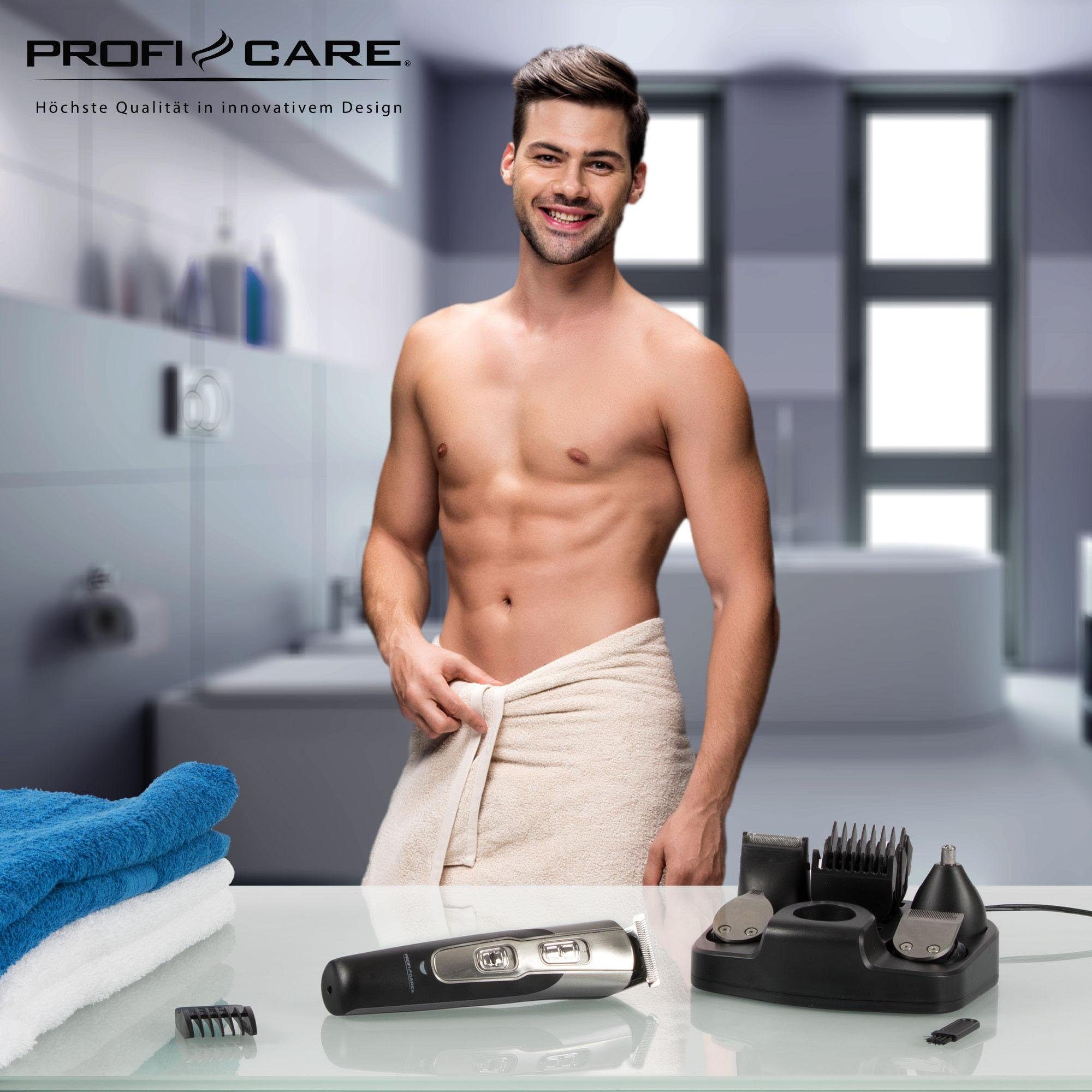 ProfiCare Haar- und Bartschneider PC-BHT 3014, 5 in 1, Multifunktionelles Haarschneidegerät