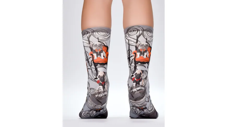 wigglesteps Kinder Socken Rich Pug Rich Pug