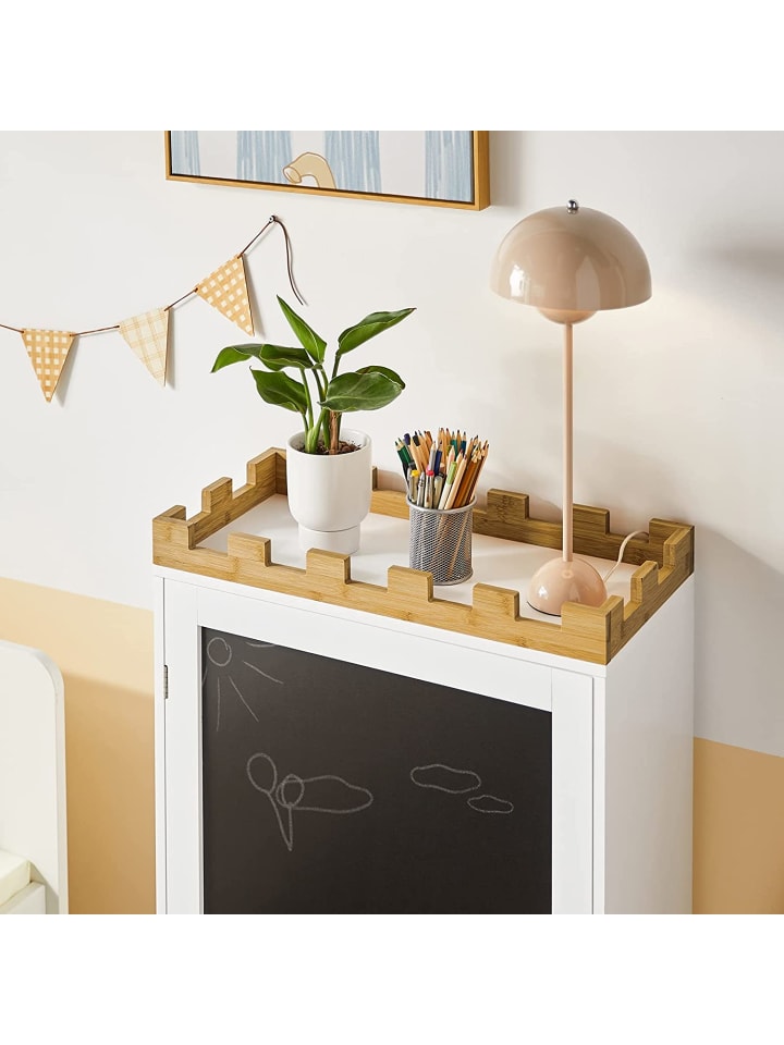 SoBuy Kinderregal in Weiß und Natur - (B)63 x (H)100 x (T)30cm günstig kaufen onesize