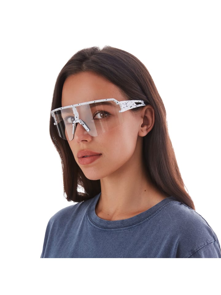 YEAZ SUNSPOT Sport-Sonnenbrille weiß/transparent in weiß / transparent günstig kaufen onesize