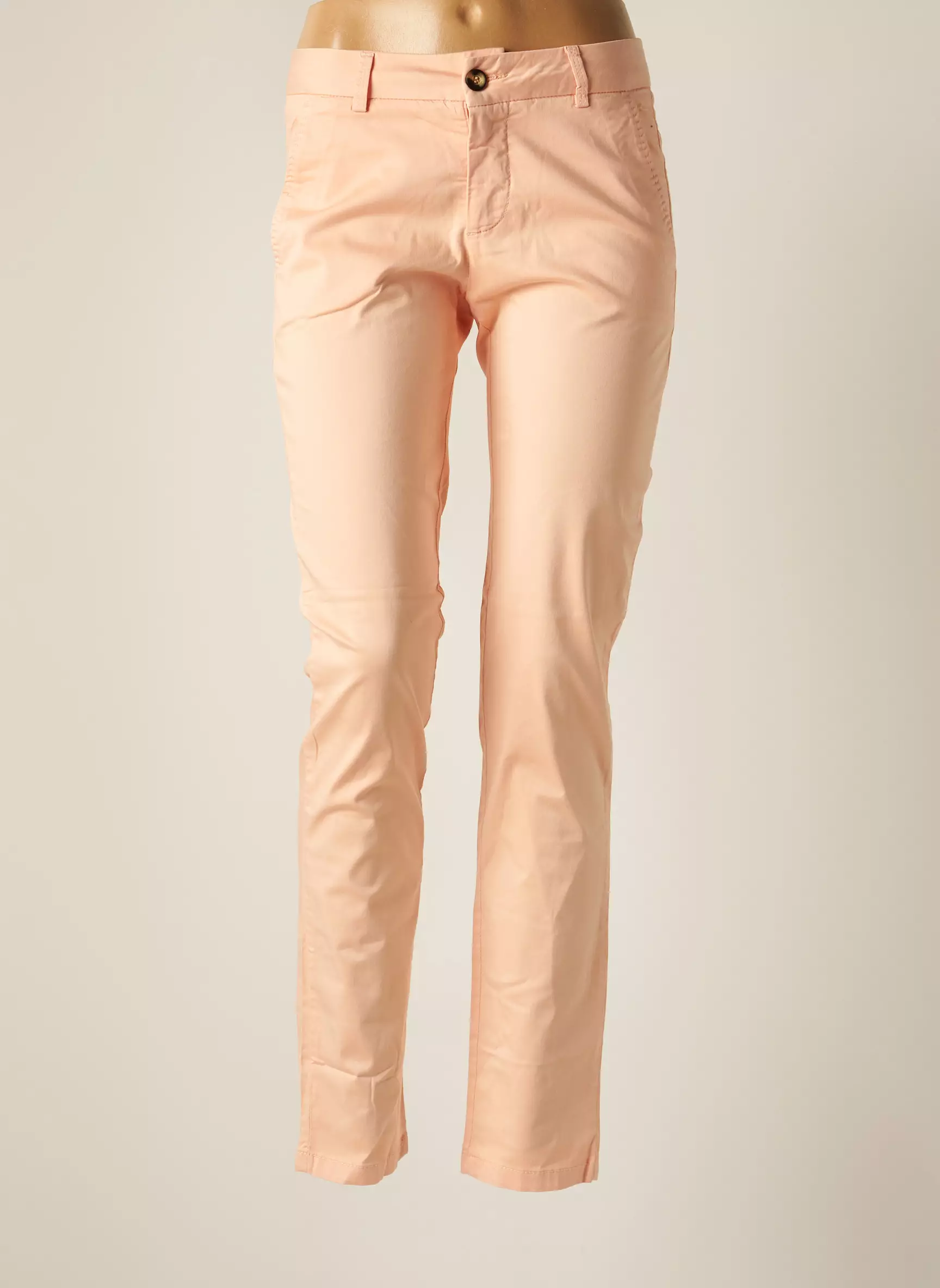 Jeans Wear Pantalons Chino Femme couleur orange