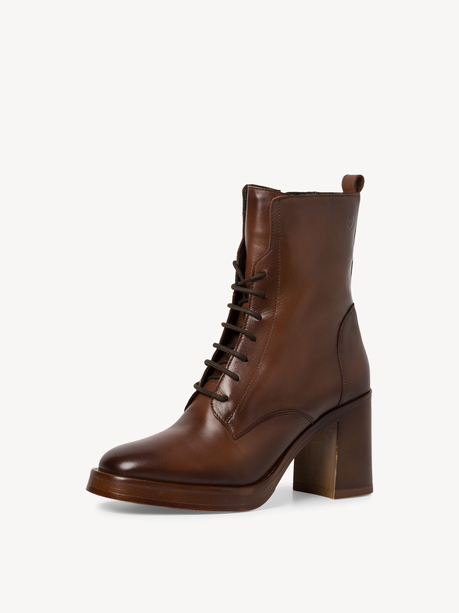 Bottine en cuir - marron