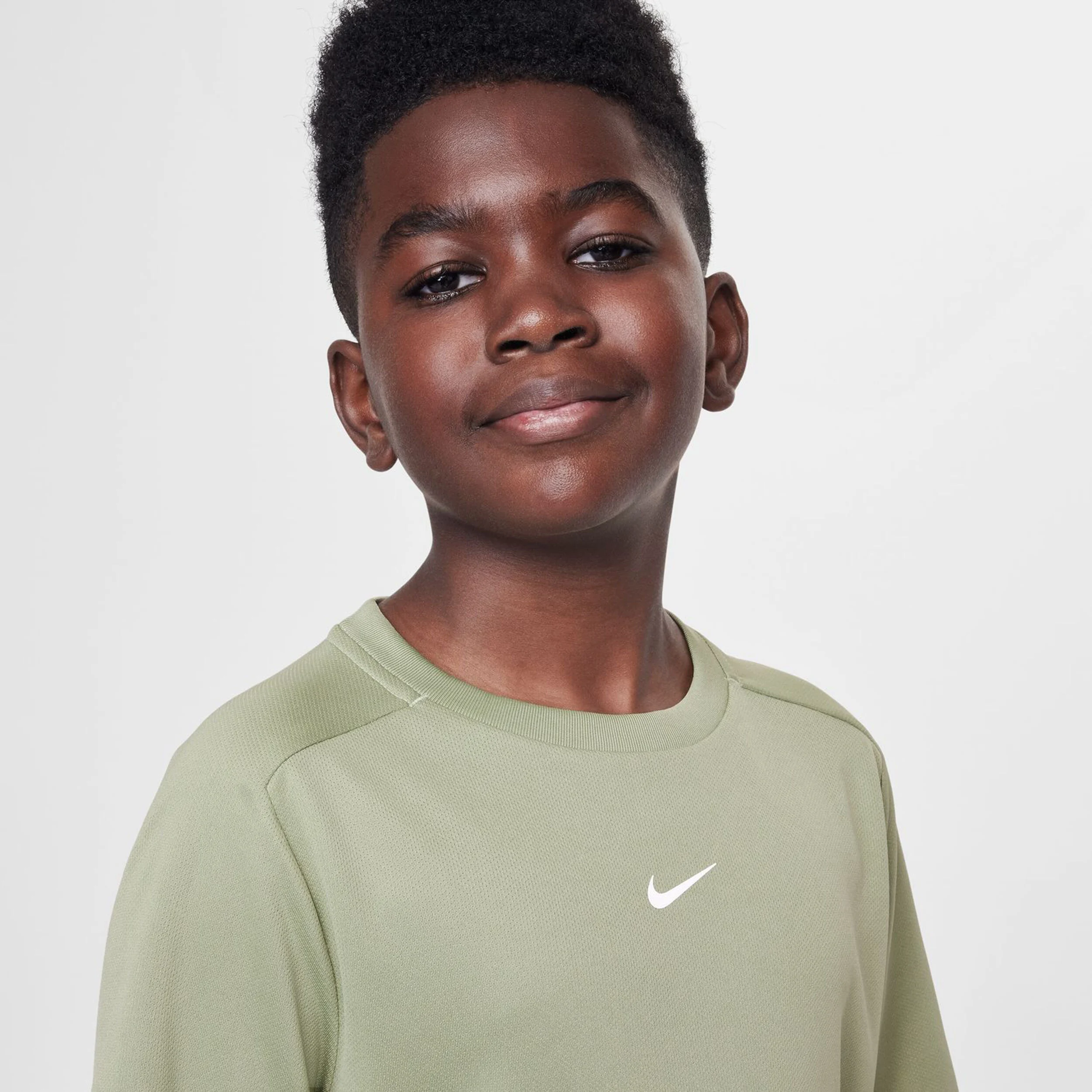 Dri-Fit Multi T-Shirt Jungen - Oliv, Weiß