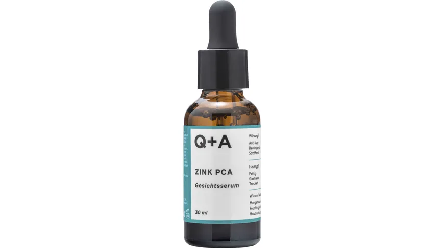Q+A Gesichtsserum Zink PCA 30 ml