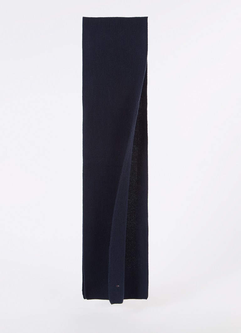 Tommy Hilfiger  Ribgebreide sjaal in kasjmierblend 185 x25 cm