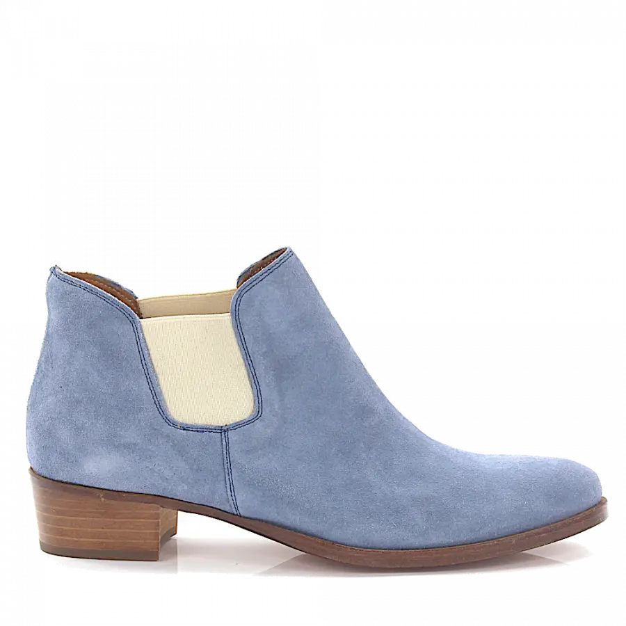 Budapester - Chelsea Boots 498 Veloursleder - blau