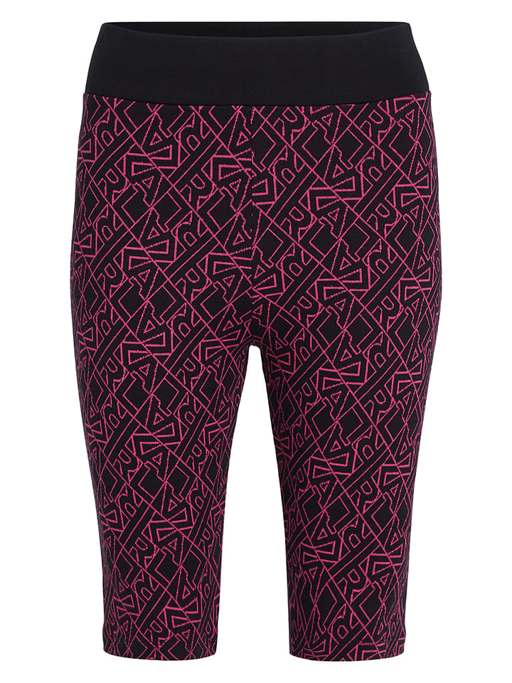 Karl Lagerfeld Shorts in Schwarz/ Pink günstig kaufen