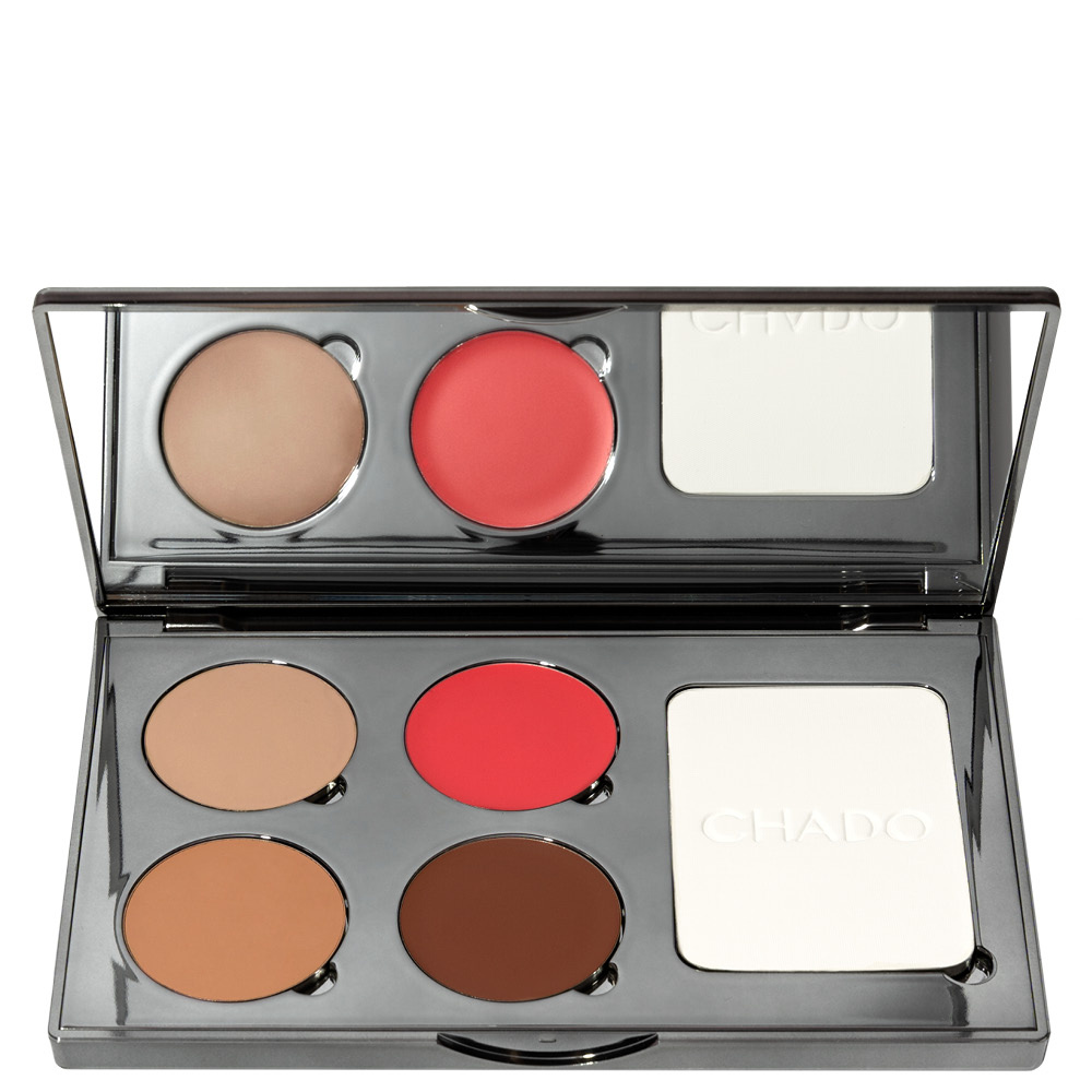 CHADO Monts & Merveilles - Crème - peaux moyennes à foncées Palette de maquillage multifonctions (rechargeable)
