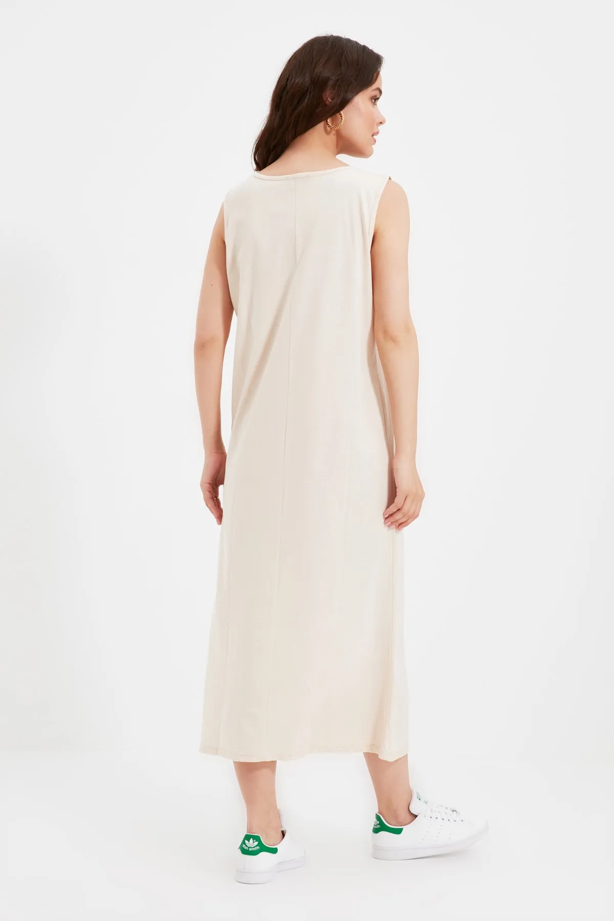 Trendyol Modest  Black-Skin 2er-Pack Strickkleid aus 100 % Baumwolle mit Futter TCTAW22UK0110