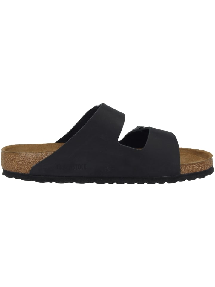 Birkenstock Sandale Arizona SFB geöltes Nubukleder Weichbettung normal in schwarz günstig kaufen