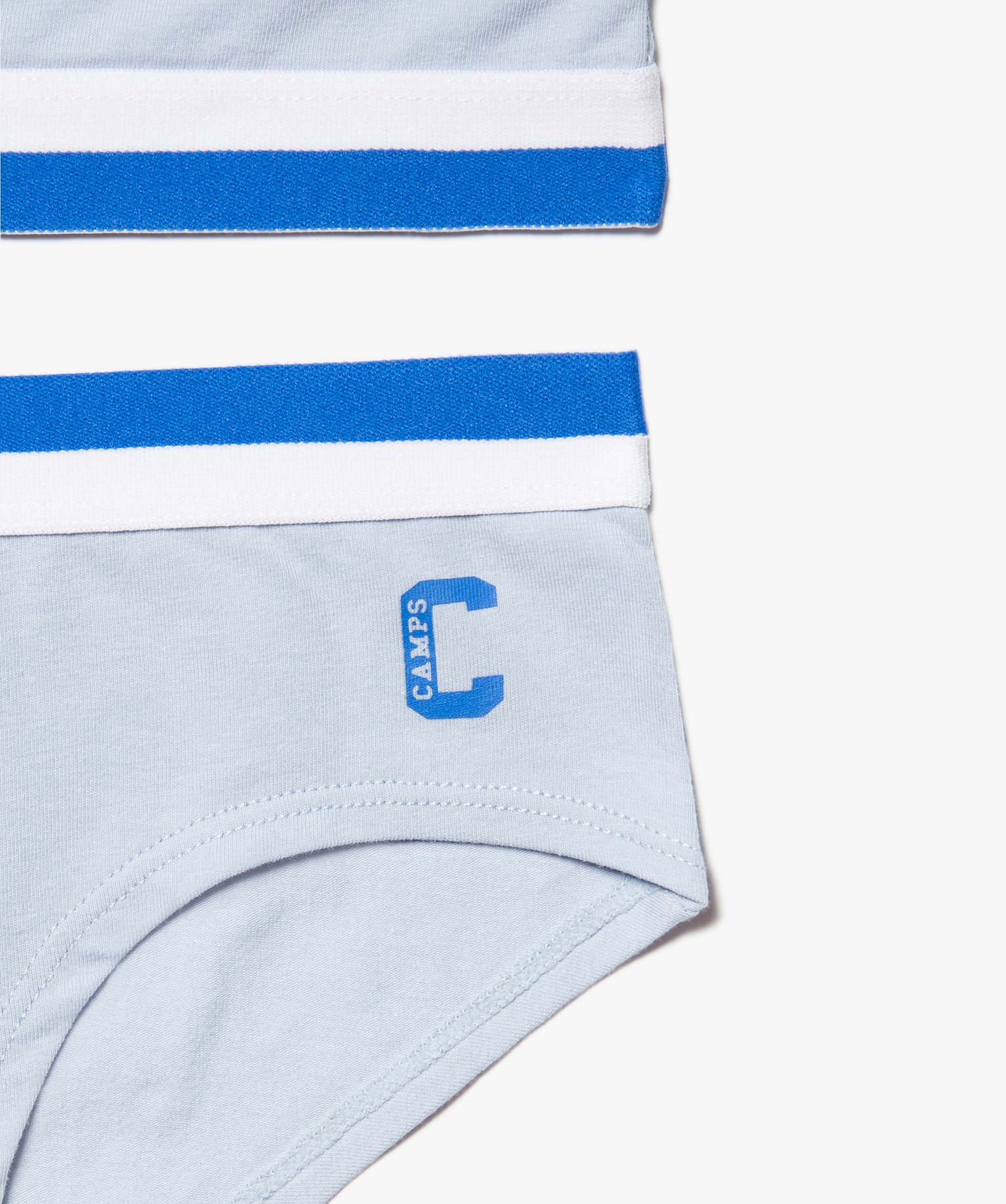 Ensemble lingerie fille 2 pièces : brassière et shorty - C... bleu | GEMO