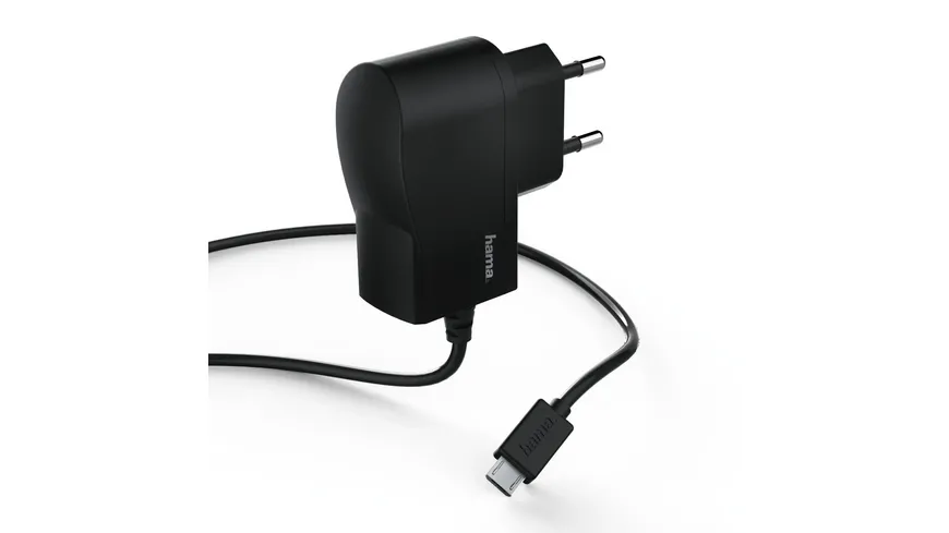 Hama Ladegerät, Micro-USB, 1 A, Schwarz