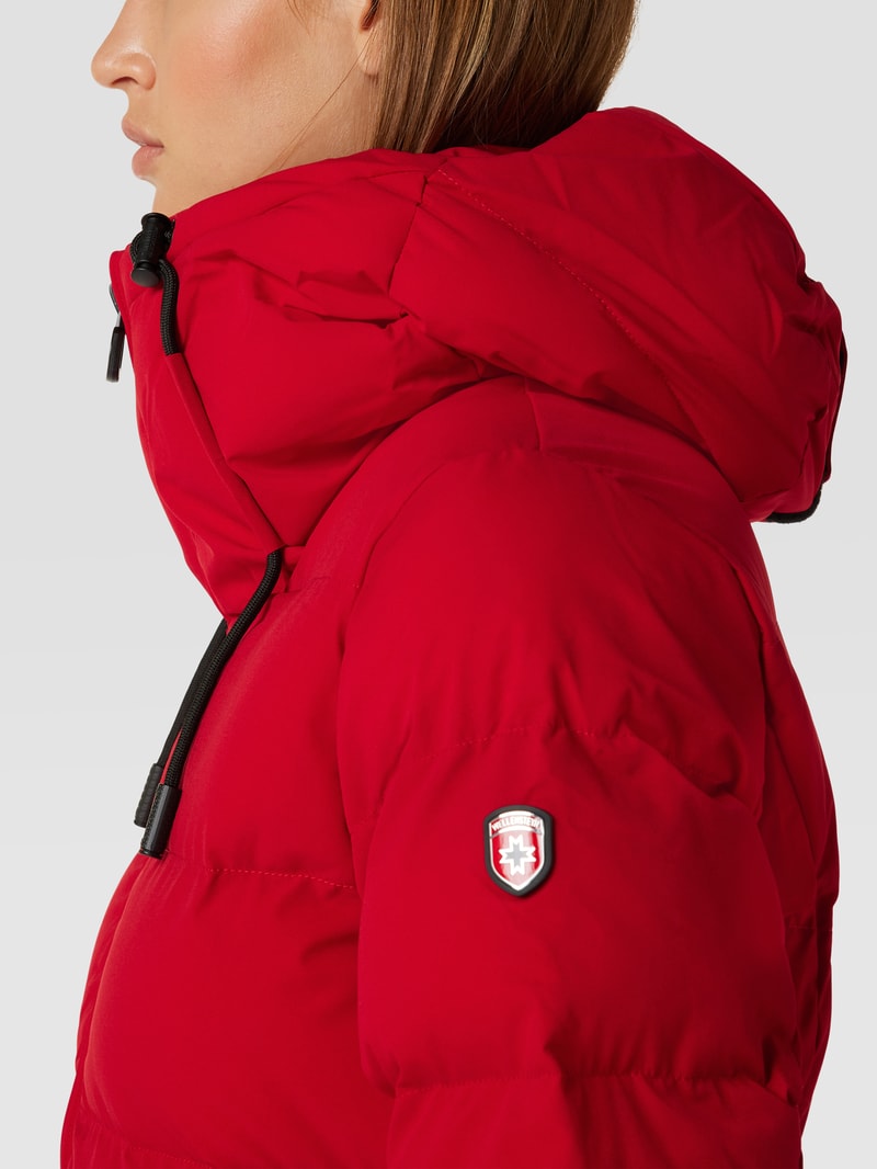 Steppjacke mit Kapuze Modell 'Cordoba' in rot