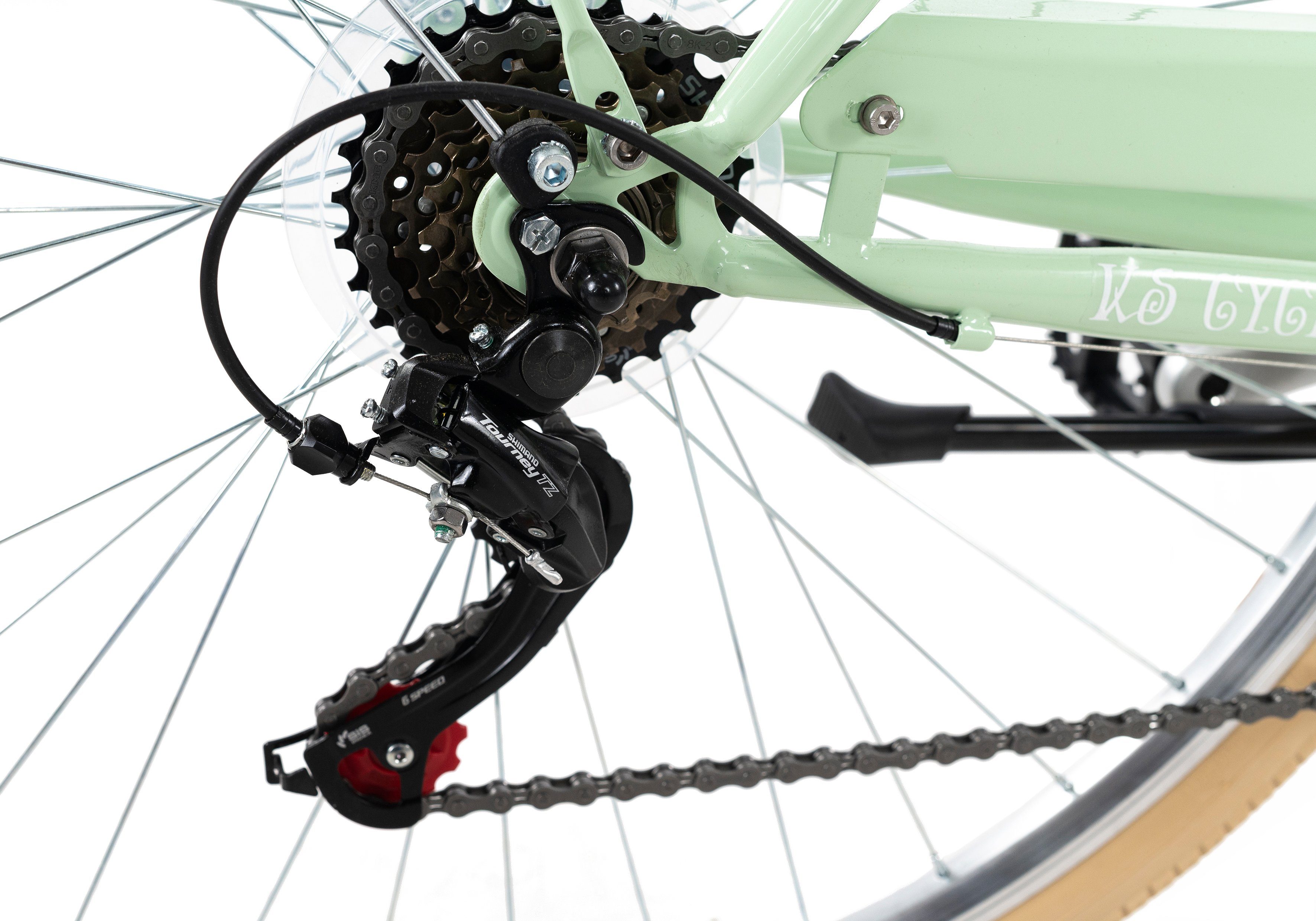 KS Cycling Cityrad Casino, 6 Gang Shimano Tourney Schaltwerk, Kettenschaltung
