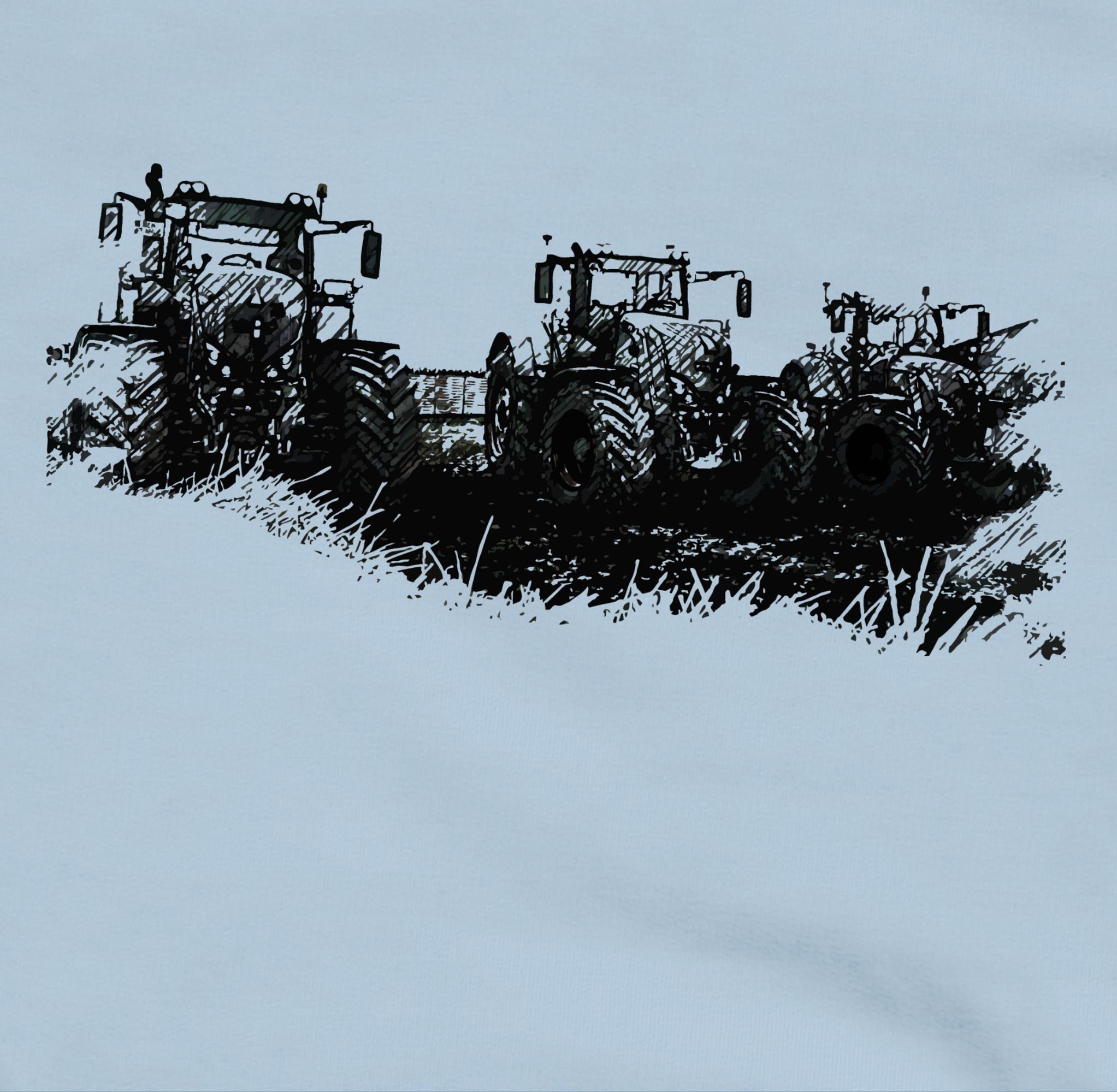 Shirtracer Hoodie Traktoren Wiese Traktor