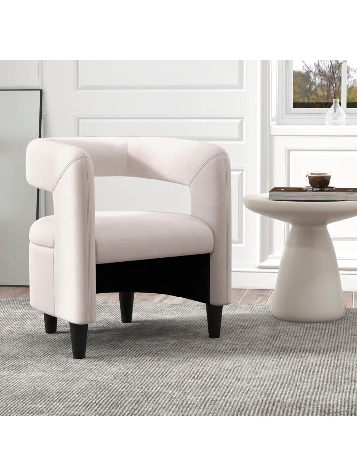 COSTWAY Relaxsessel mit Hocker in Beige günstig kaufen onesize