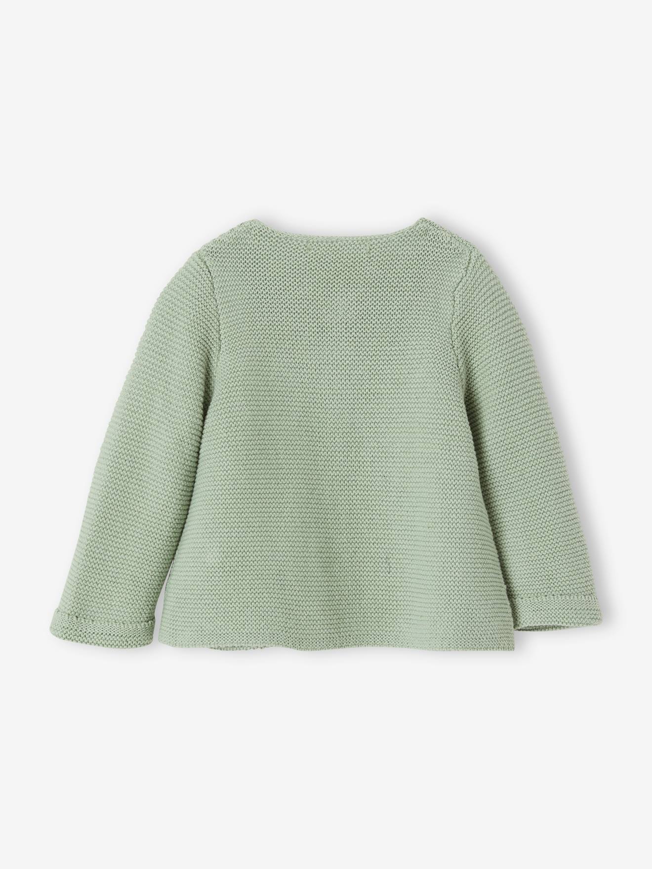Cardigan en coton bébé fine jauge BASICS cappuccino