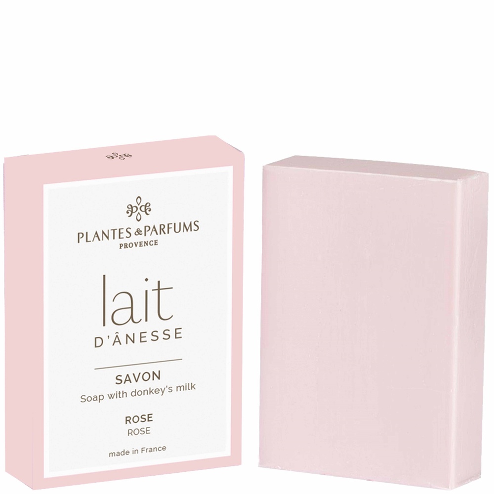 Plantes et Parfums Lait d'Ânesse parfum Rose Savon doux parfumé
