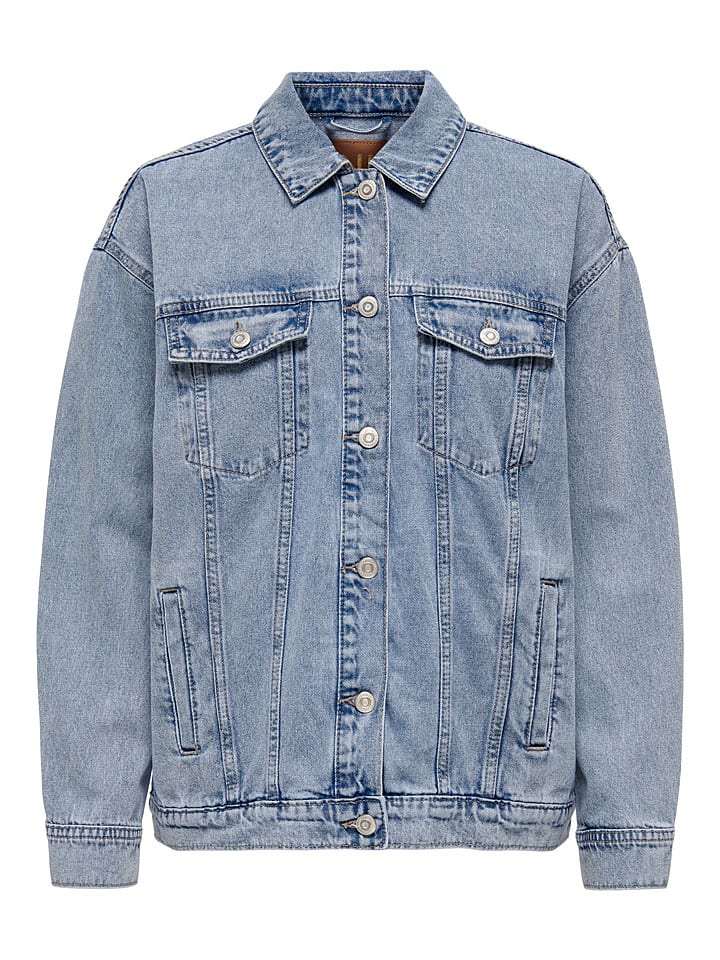 ONLY Carmakoma Jeansjacke in Hellblau günstig kaufen