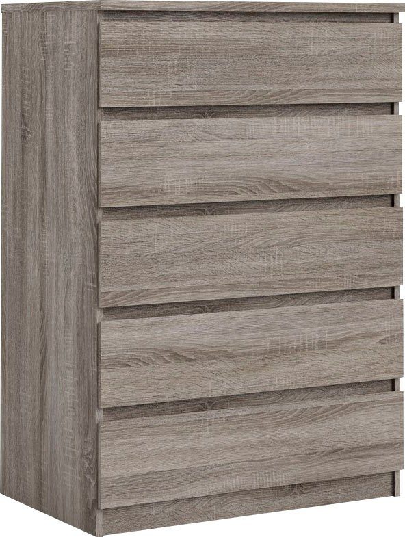 Home affaire Kommode Naia, Elegante und moderne Kommode mit 5 geräumige Schubladen