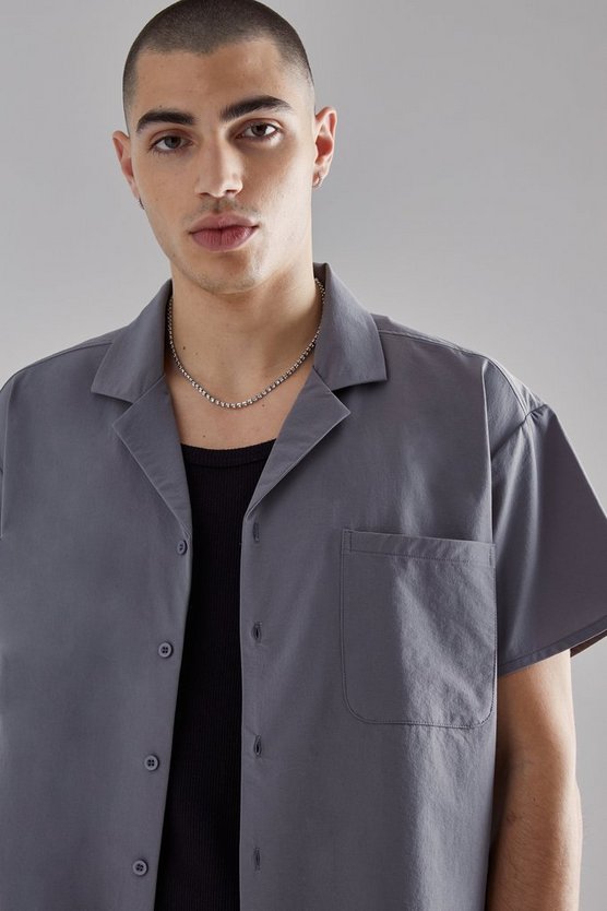 Technical Stretch Boxy Shirt