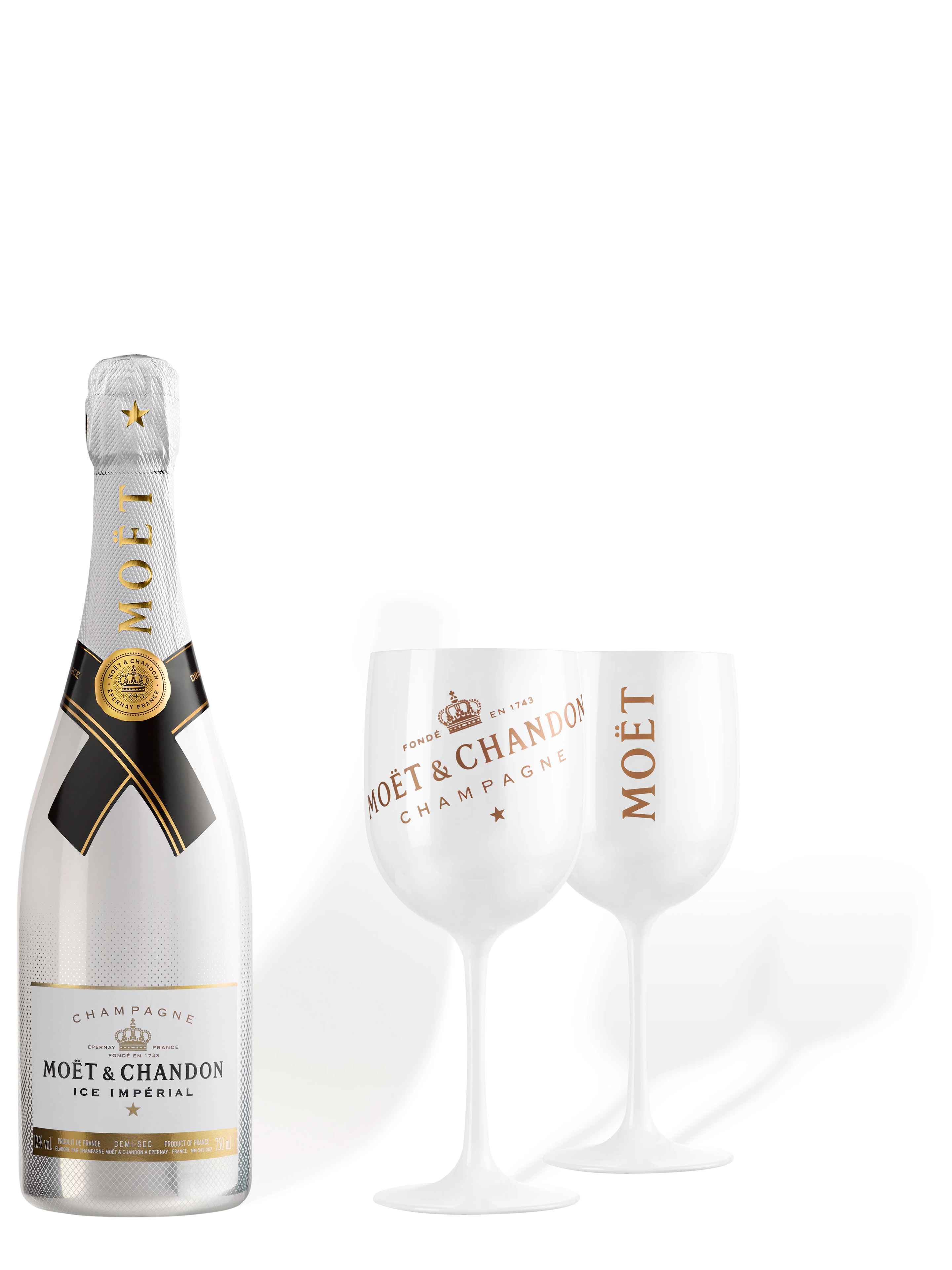 Moët & Chandon Ice Impérial + 2 weiße Gläser