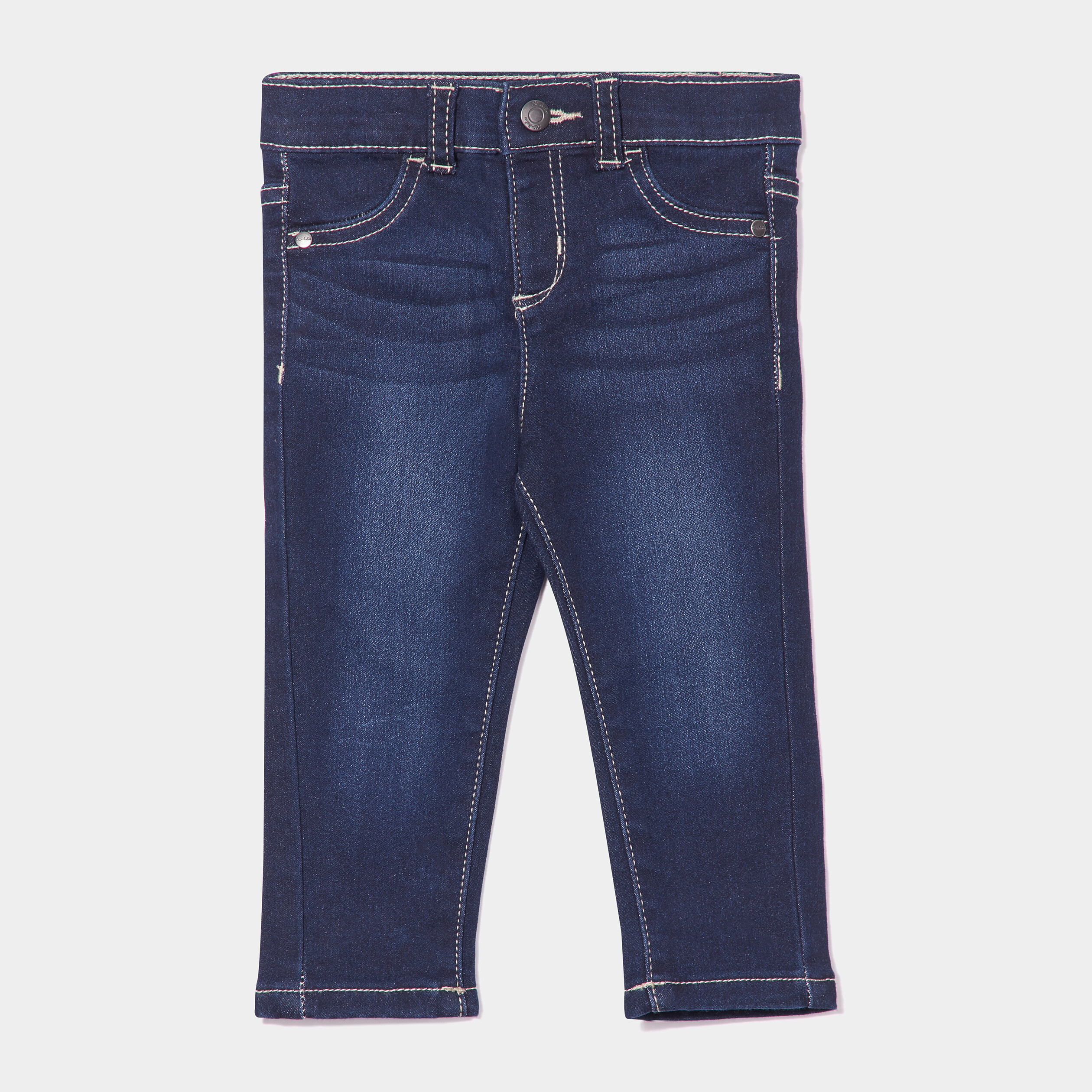 Jeans slim 4 poches taille ajustable denim brut bébé garçon | La Halle