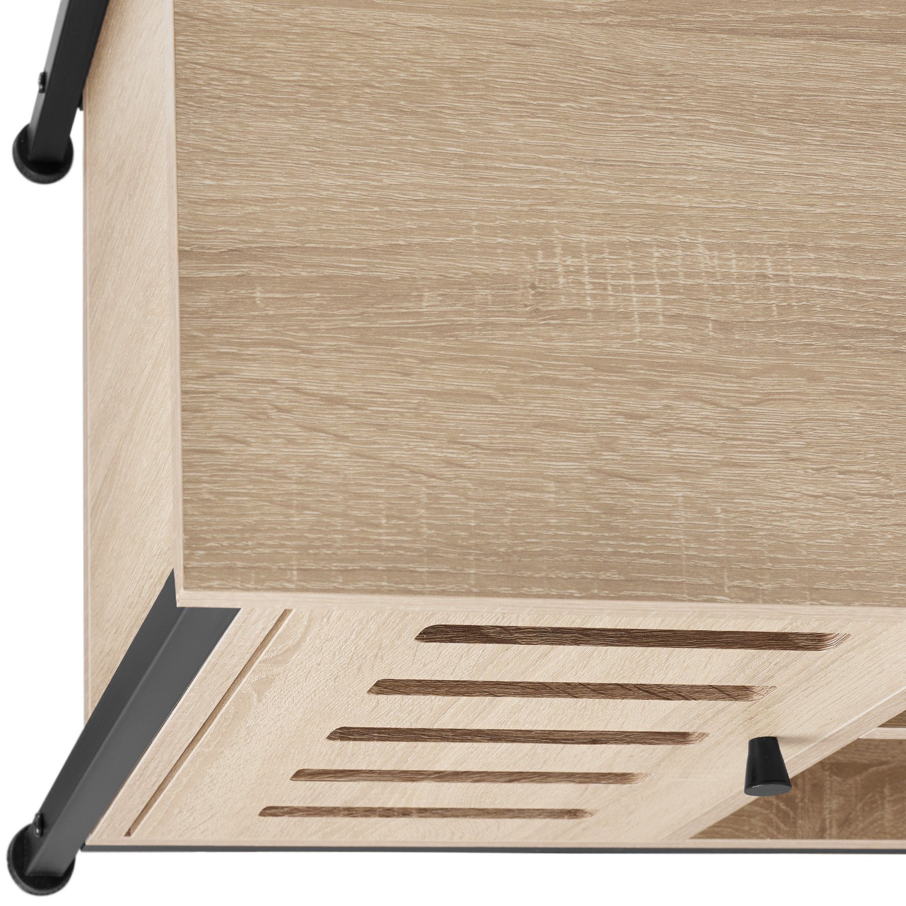 tectake Highboard Sideboard 71x32x82cm (Sideboard, Montagematerial, Montageanleitung)