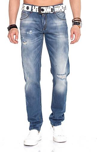 Cipo & Baxx Jeanshose im Regular Fit-Schnitt mit coolem Gürtel