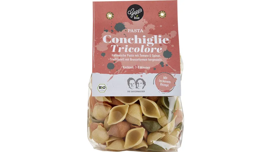 Gepp's Bio Pasta Conchiglie Tricolore 250 g