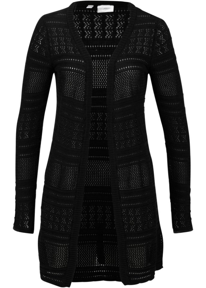 Strickjacke mit Leinenanteil