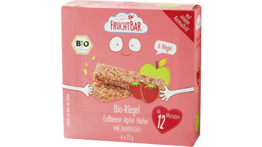 FRUCHTBAR Erdbeere Apfel Hafer 138 g