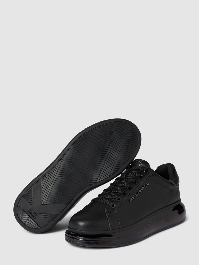 Sneaker aus Leder Modell 'KUSHIO' in schwarz