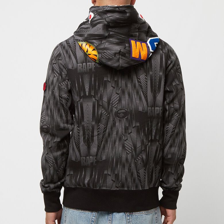 A Bathing Ape Bape Speed Racer Shark Full Zip Hoodie Black