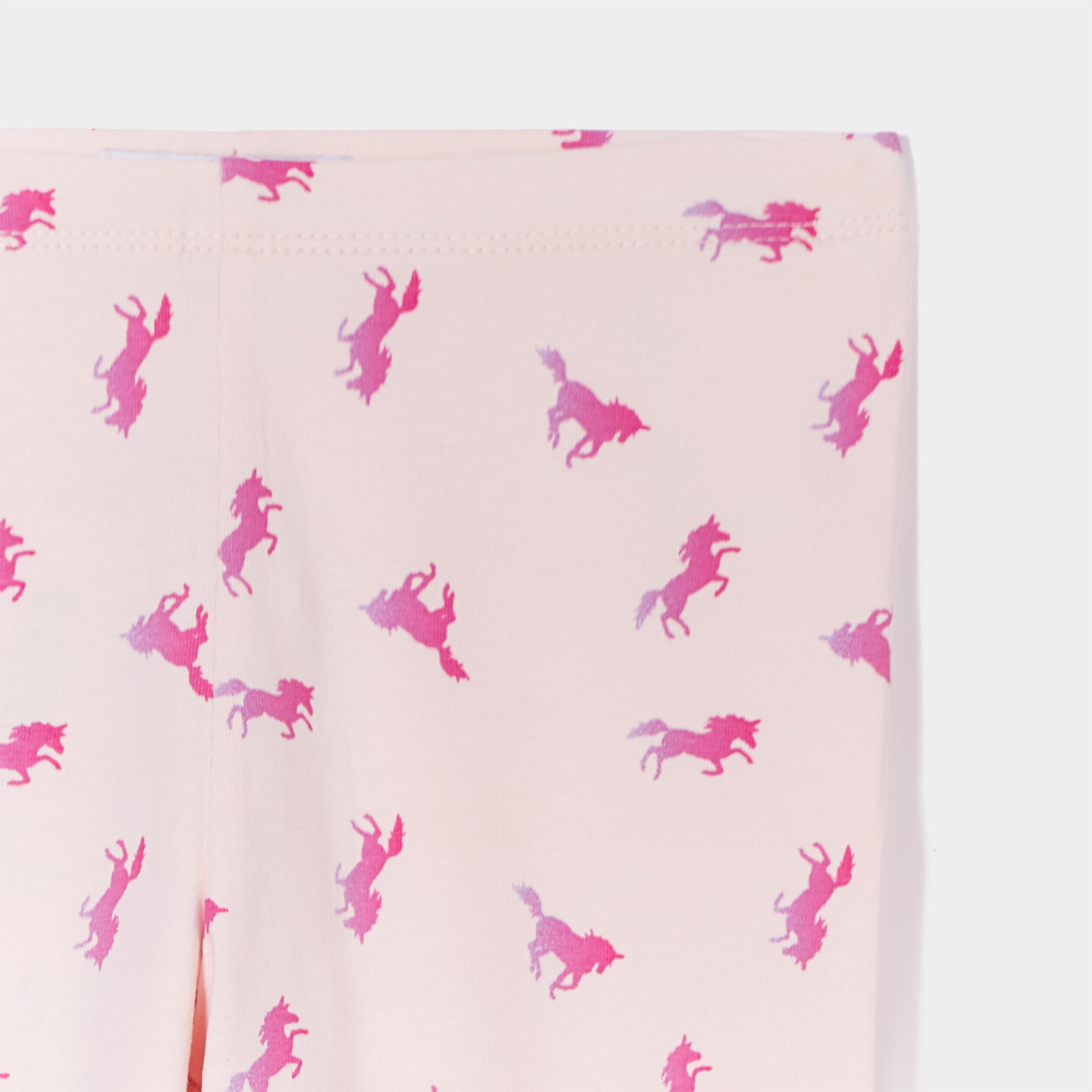 Legging élastiqué taille standard rose clair fille | La Halle