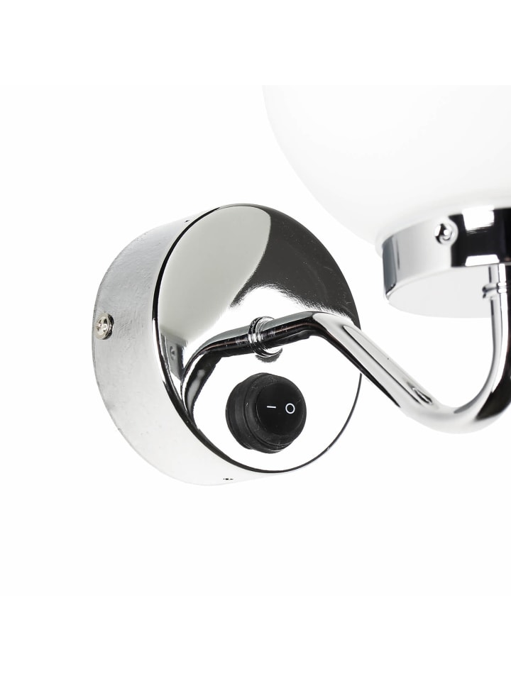 Licht-Erlebnisse Wandlampe in Chrom Weiß günstig kaufen onesize