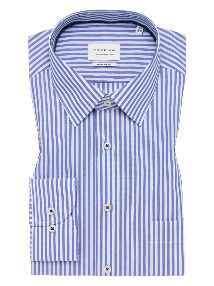 Eterna Hemd MODERN FIT in royal blau günstig kaufen