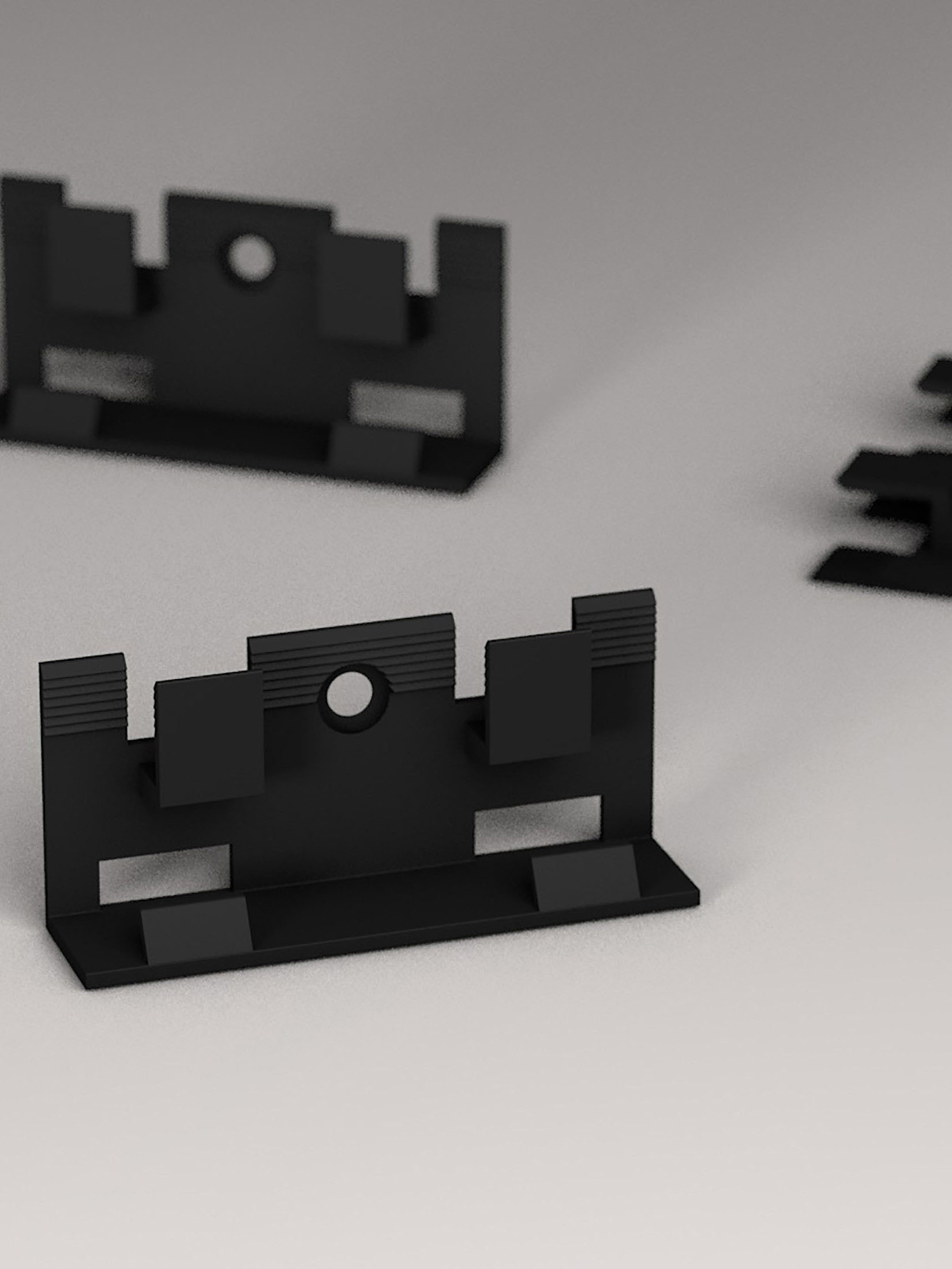 Sockelleisten-Clips Verlegezubehör, Schwarz