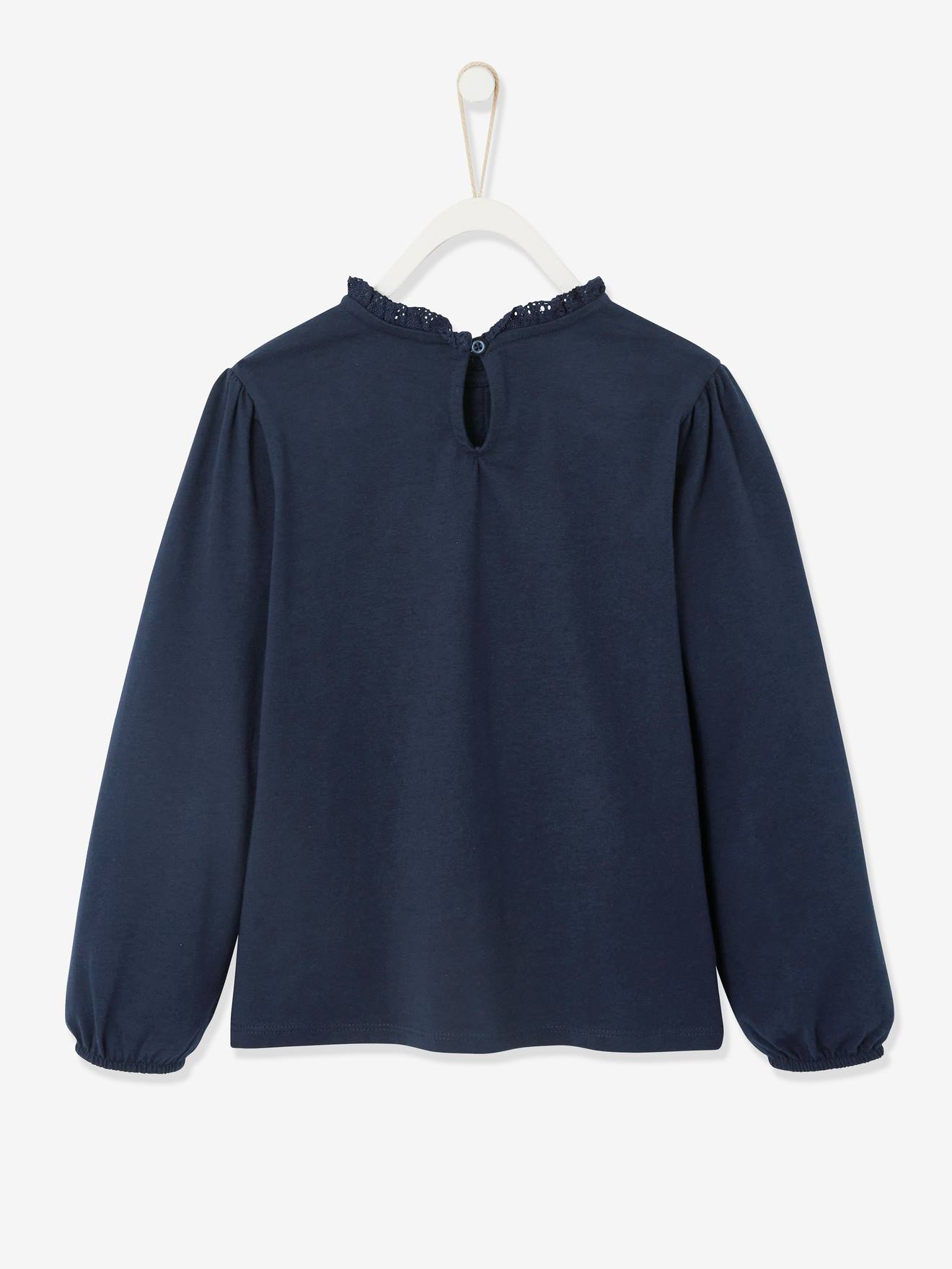 Vertbaudet Mädchen Blusenshirt BASIC - weiß