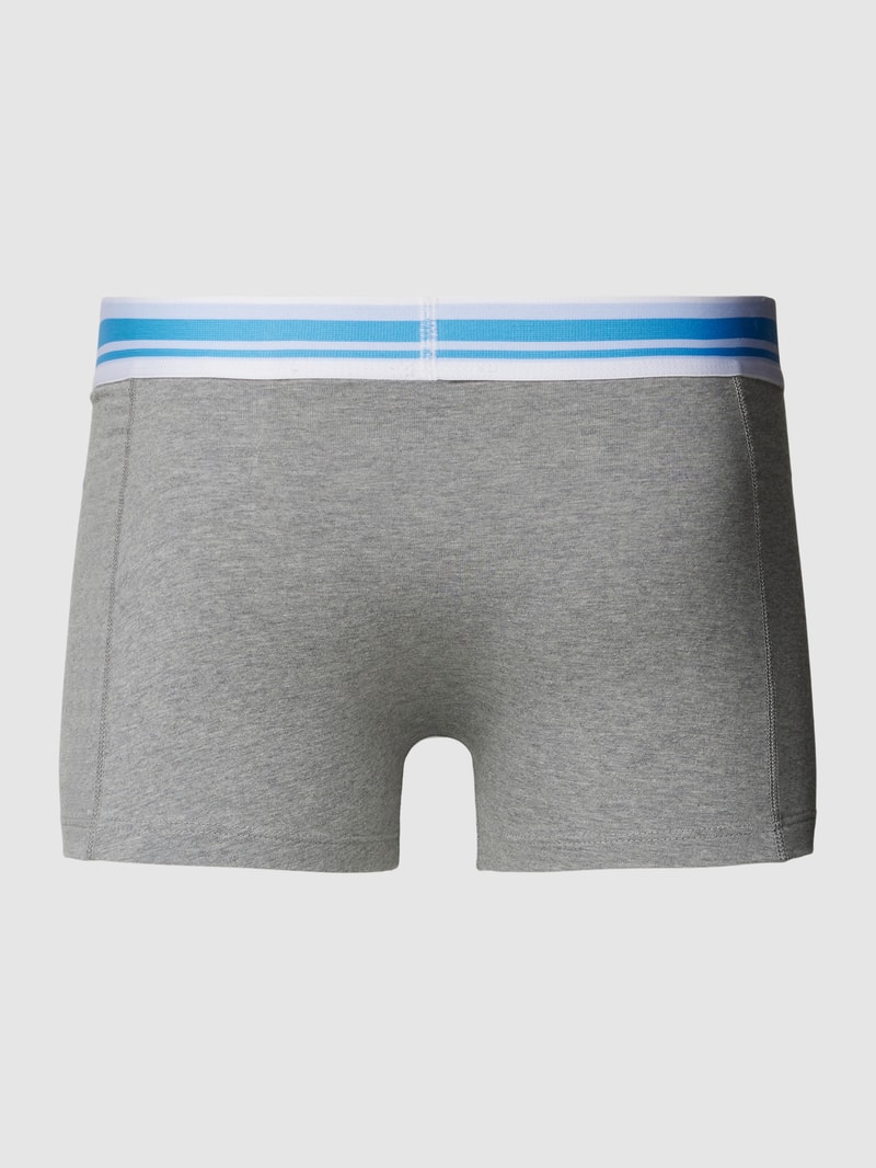 Boxershorts mit elastischem Logo-Bund im 2er-Pack in mittelgrau meliert