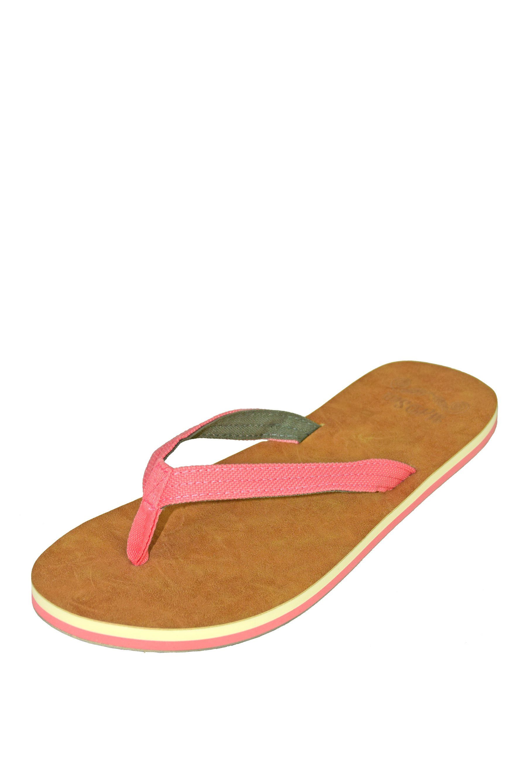 MADSea Tropical Badepantolette bequemer leichter Zehentrenner