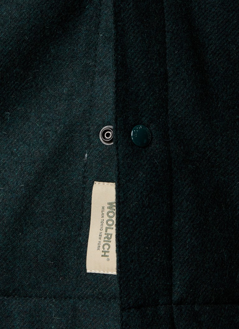 Vrchní košile Woolrich Alaskan z vlněné směsi s péřovou výplní a náprsními kapsami