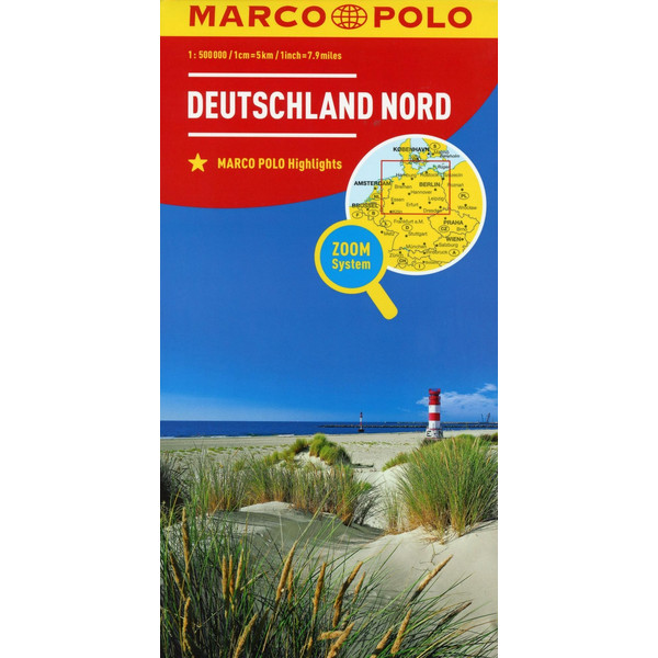 MARCO POLO Länderkarte Deutschland Nord 1:500 000 - Straßenkarte